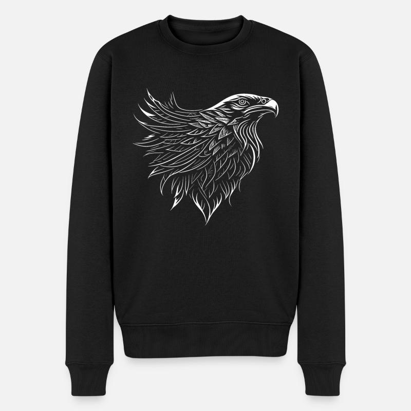 Freies Herz - Männer Premium Bio Pullover - Schwarz