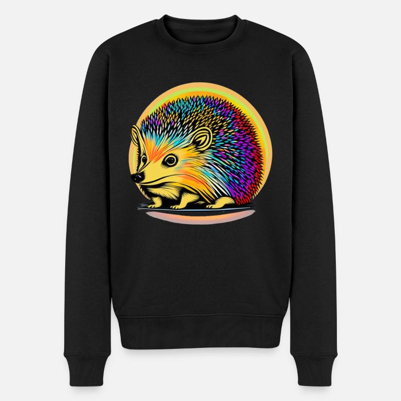 Igel - Männer Premium Bio Pullover - Schwarz