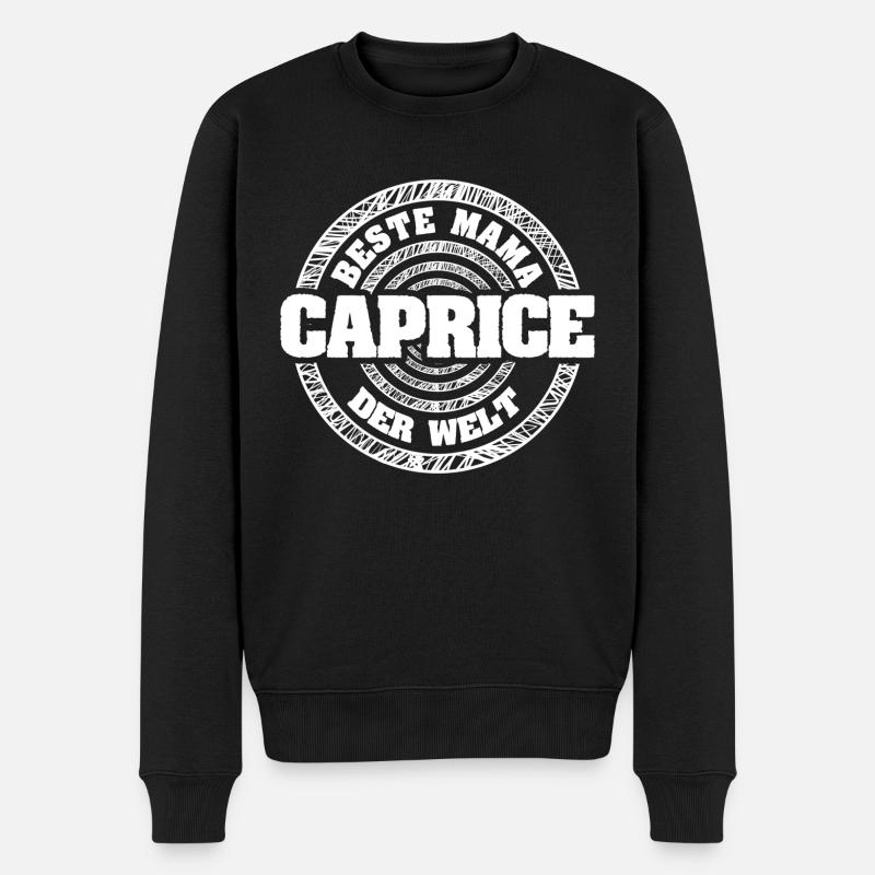 Mutter Caprice - Männer Premium Bio Pullover - Schwarz