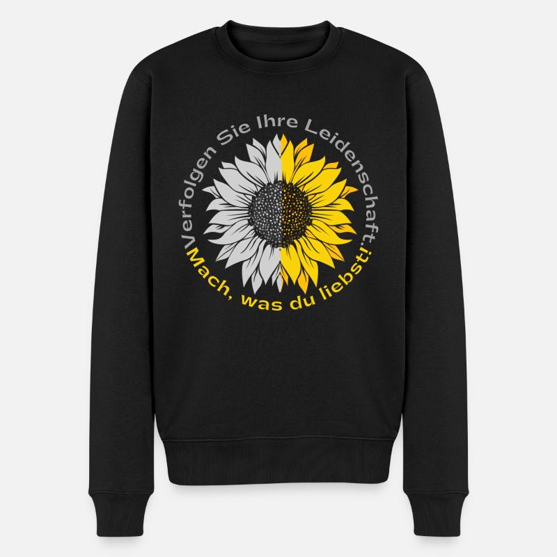 mach was du liebst - Männer Premium Bio Pullover - Schwarz