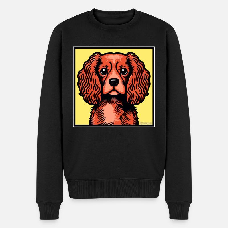 Ruby Cav - Men's Premium Organic Jumper - black