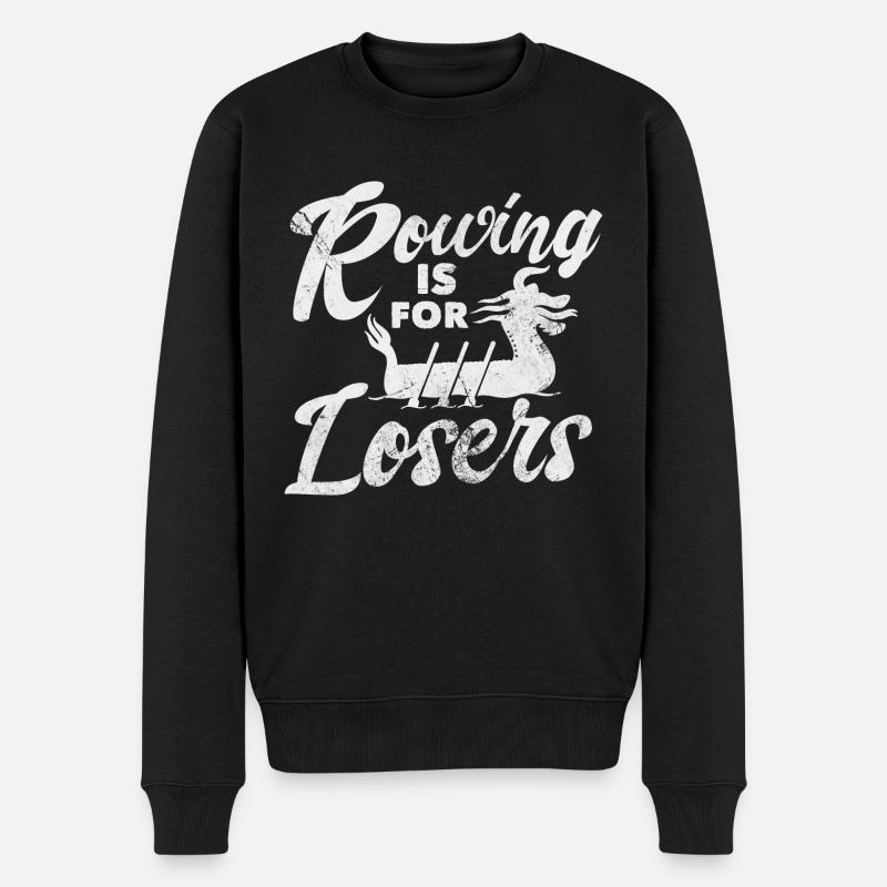 L’aviron, c’est pour les perdants - Pull Premium bio Homme - noir
