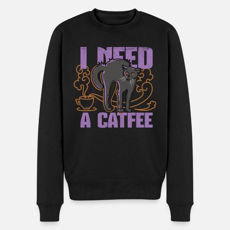 Par Catfee - Pull Premium bio Homme - noir