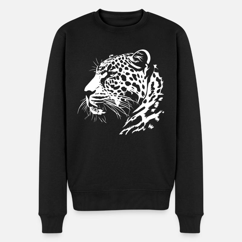 Léopard - Pull Premium bio Homme - noir