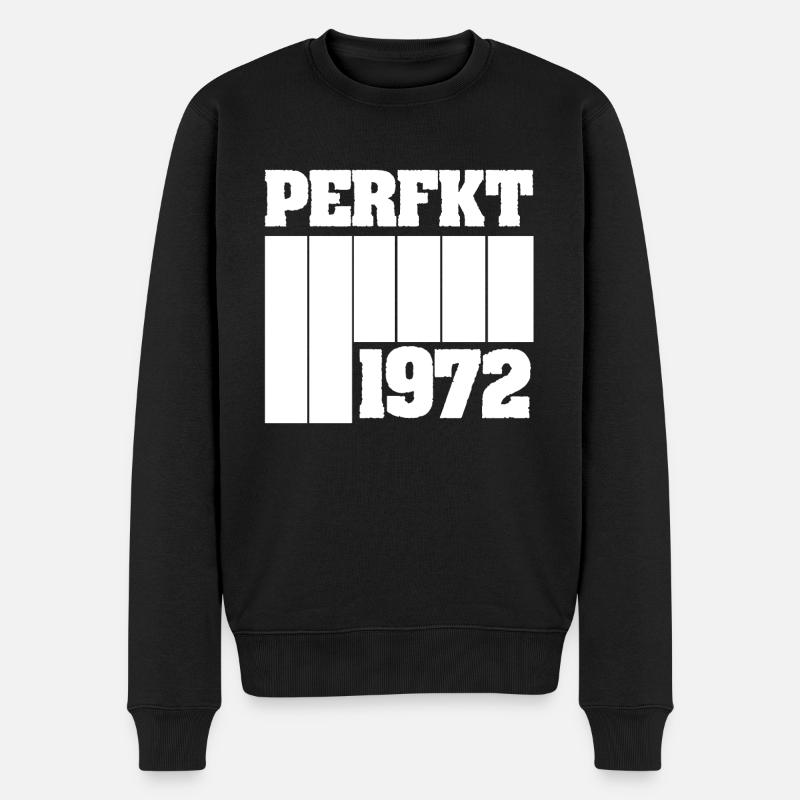 1972 1972 - Männer Premium Bio Pullover - Schwarz