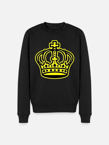 Krone Logo - Men's Premium Organic Jumper - black