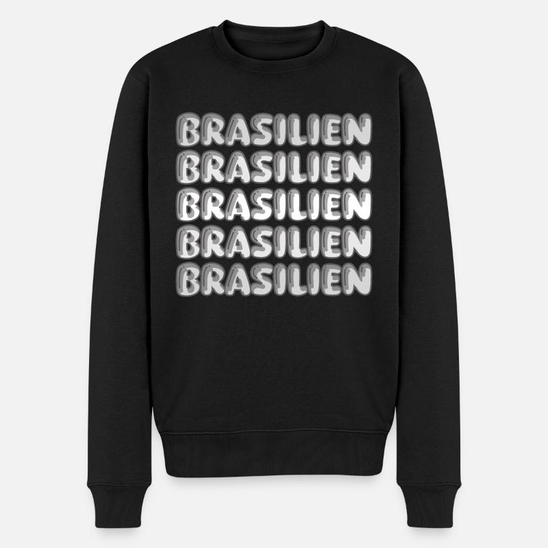 Reise Brasilien - Männer Premium Bio Pullover - Schwarz