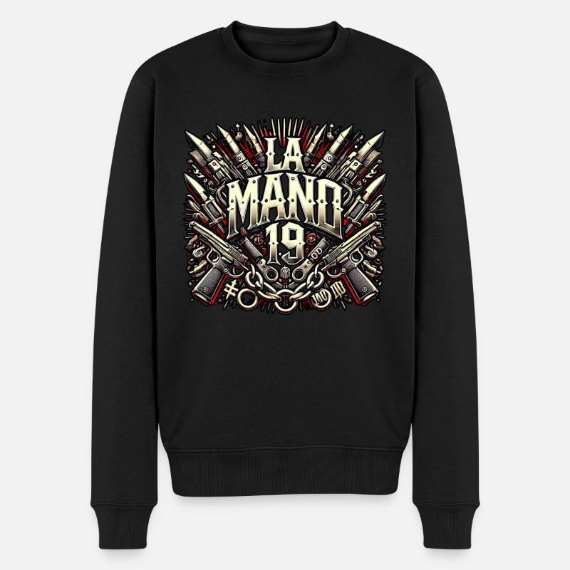 Logo La Mano 1.9 - Pull Premium bio Homme - noir