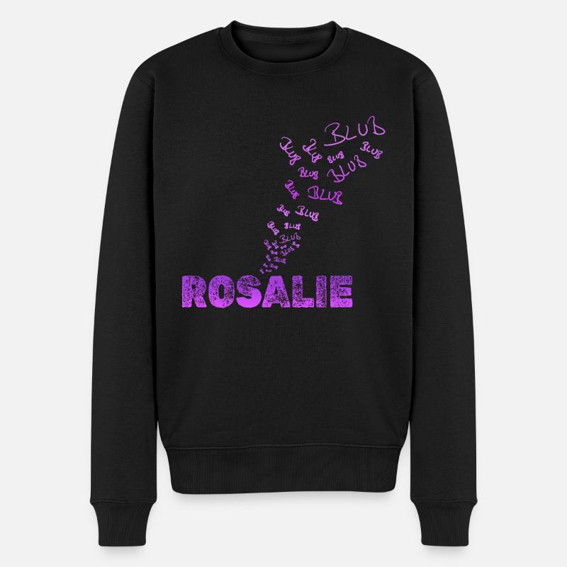 Spaßig Rosalie - Männer Premium Bio Pullover - Schwarz