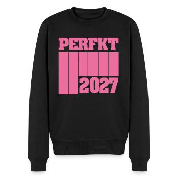 2027 - Men's Premium Organic Jumper - black - Front - Nico (187cm)