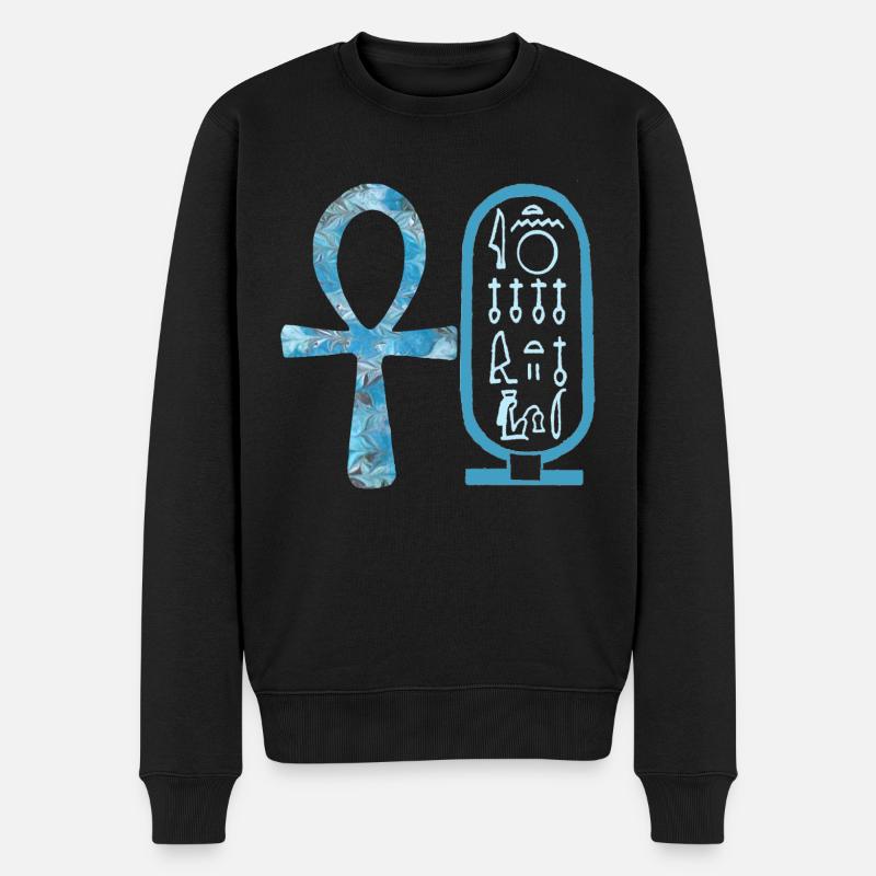 anch et cartouche nefertiti e 78 - Pull Premium bio Homme - noir