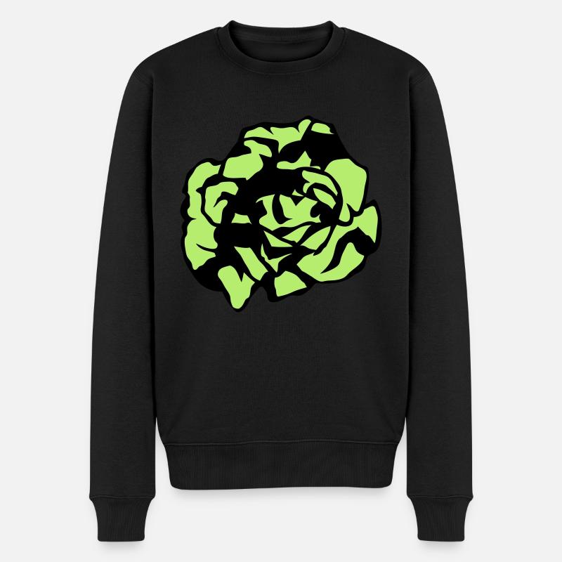 Salat - Männer Premium Bio Pullover - Schwarz
