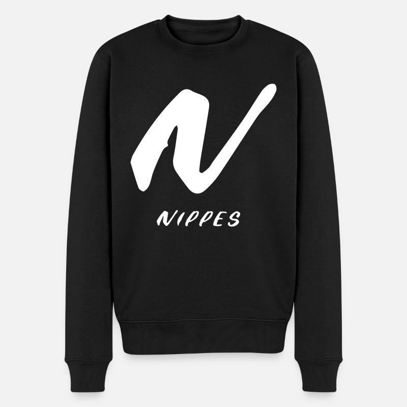 nippes Design - Männer Premium Bio Pullover - Schwarz