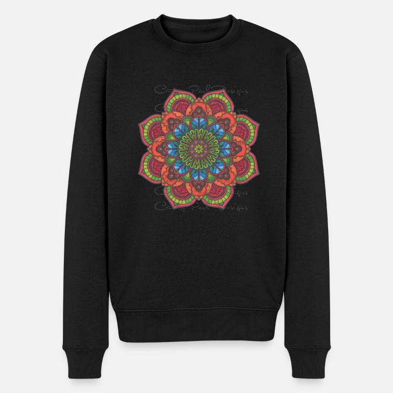 Mandala - Pull Premium bio Homme - noir