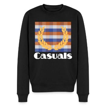 Casuals Football Ultras Fans Mode - Pull Premium bio Homme - noir - Devant - Nico (187cm)