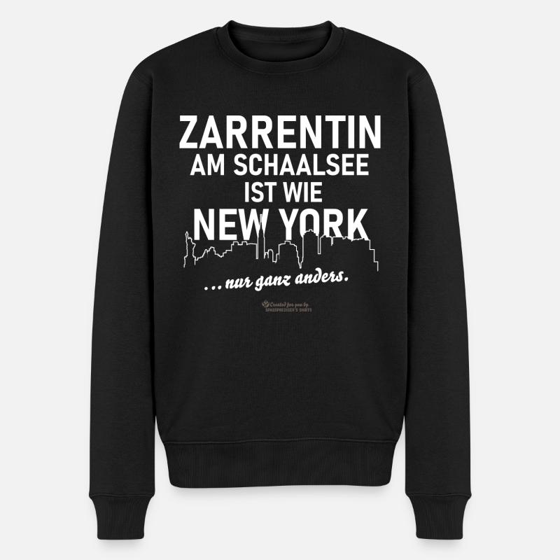 Zarrentin am Schaalsee - Männer Premium Bio Pullover - Schwarz