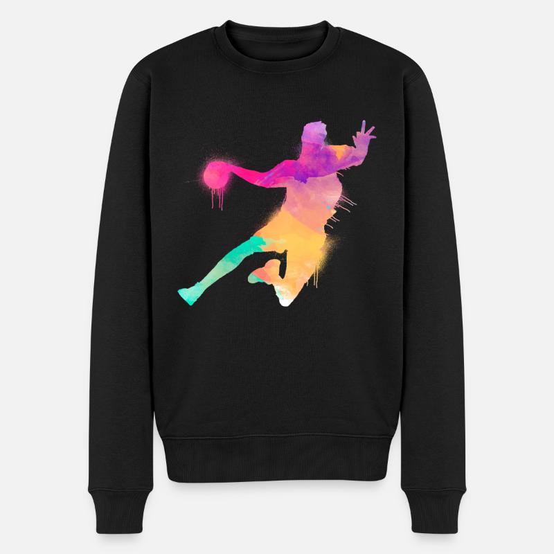 Je peux pas j'ai Handball - Pull Premium bio Homme - noir