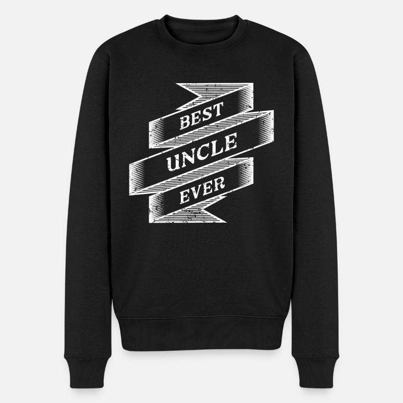 Best Uncle ever - Männer Premium Bio Pullover - Schwarz