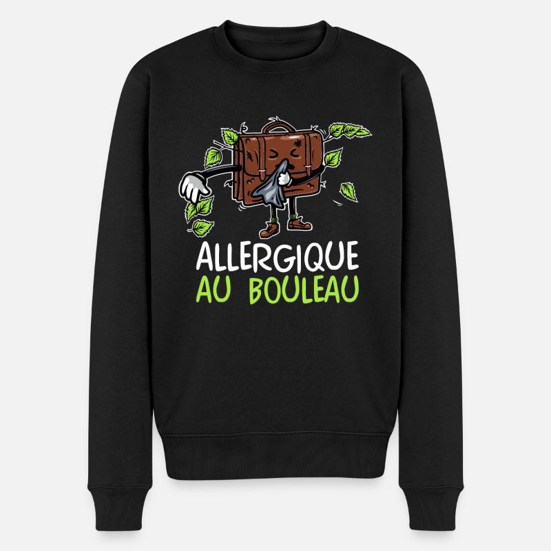 allergique au bouleau - Pull Premium bio Homme - noir