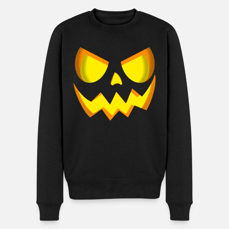 Citrouille d’Halloween - Pull Premium bio Homme - noir