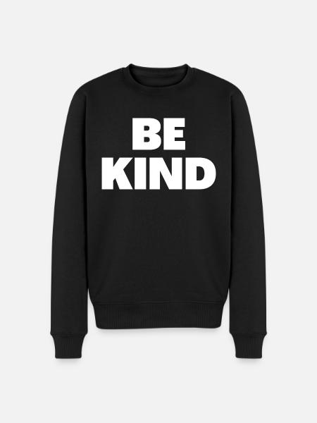Be Kind - Christian Quotes - Men's Premium Organic Jumper - black