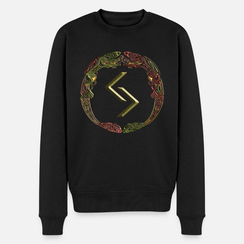 Jera - Männer Premium Bio Pullover - Schwarz