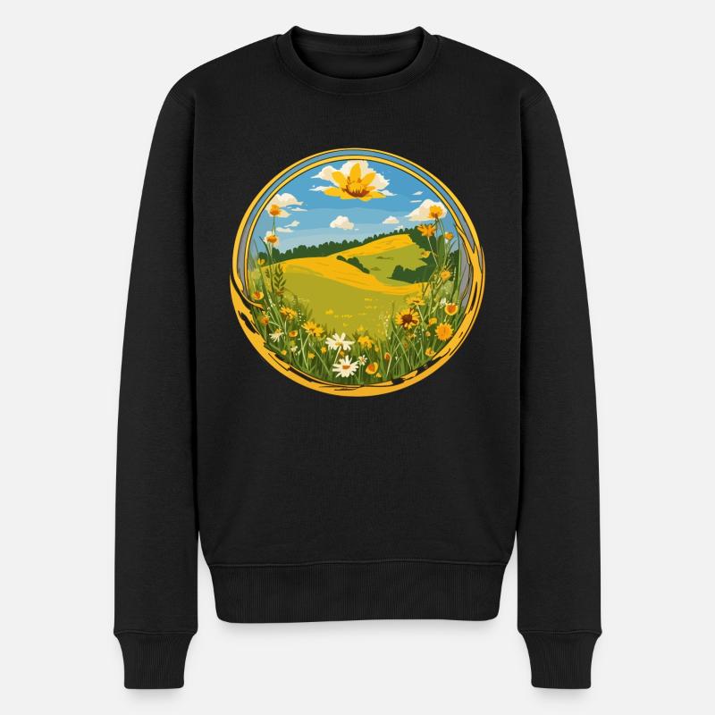 Printemps en fleurs - Pull Premium bio Homme - noir