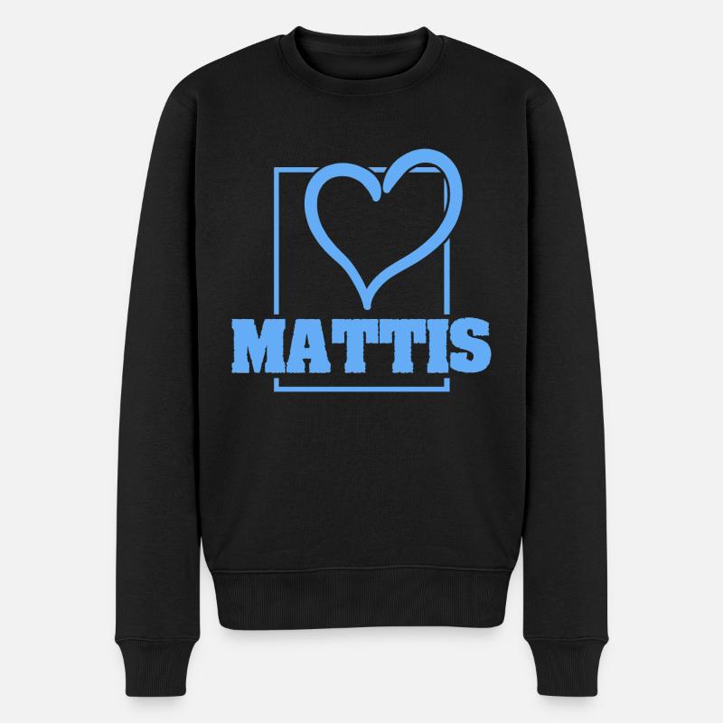 Bachelor Mattis - Männer Premium Bio Pullover - Schwarz
