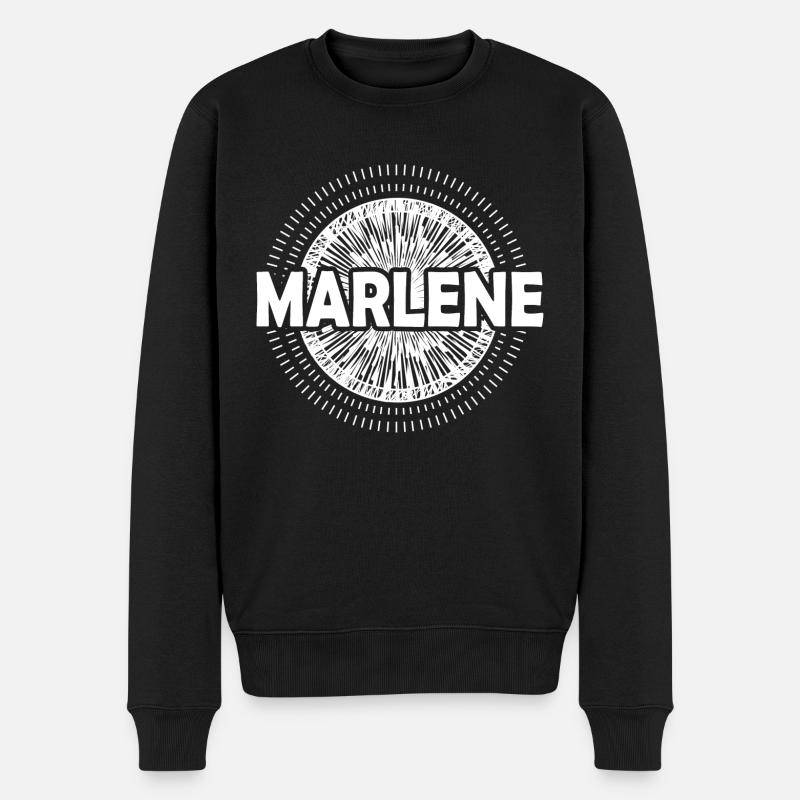 Geschenkidee Marlene - Männer Premium Bio Pullover - Schwarz