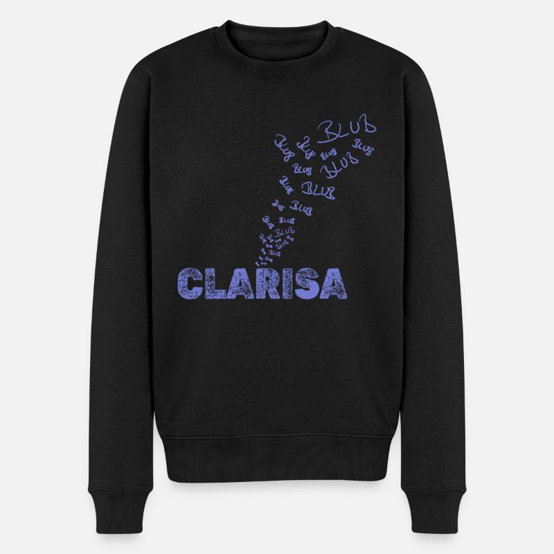 Geschenk für Clarisa - Männer Premium Bio Pullover - Schwarz