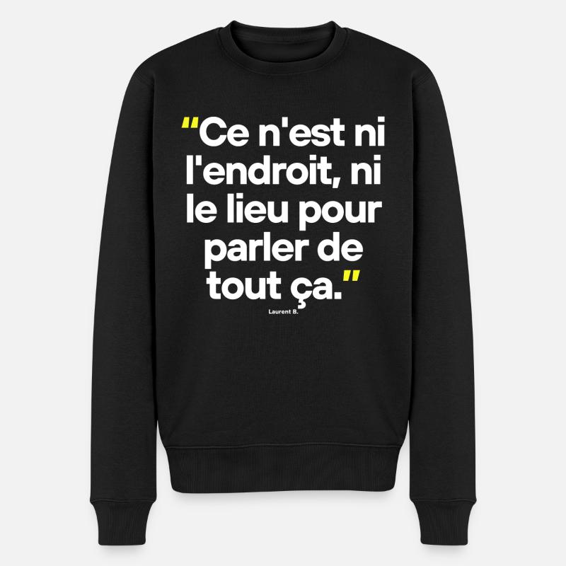 Citation célèbre footballeur coach - Pull Premium bio Homme - noir