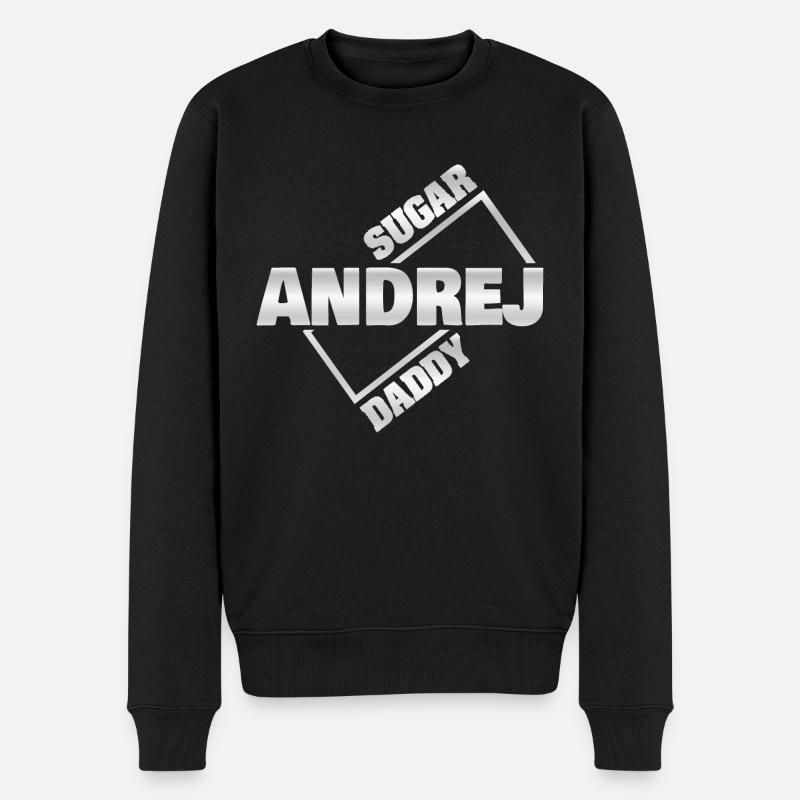 Sugardaddy Andrej - Männer Premium Bio Pullover - Schwarz