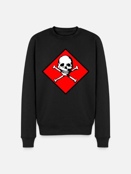 Skull and bones - Men's Premium Organic Jumper - black