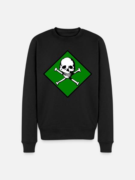 Skull and bones - Men's Premium Organic Jumper - black
