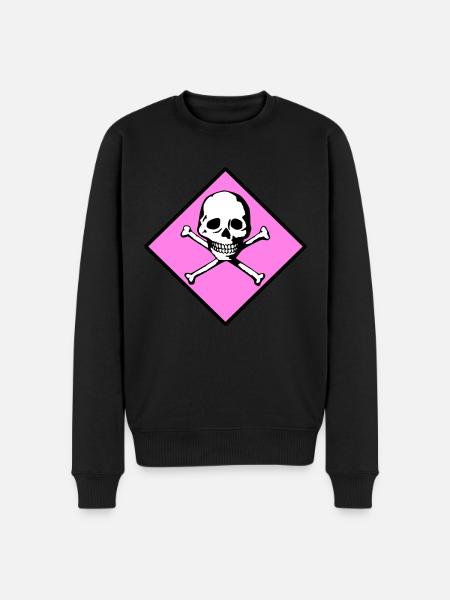 Skull and bones - Men's Premium Organic Jumper - black