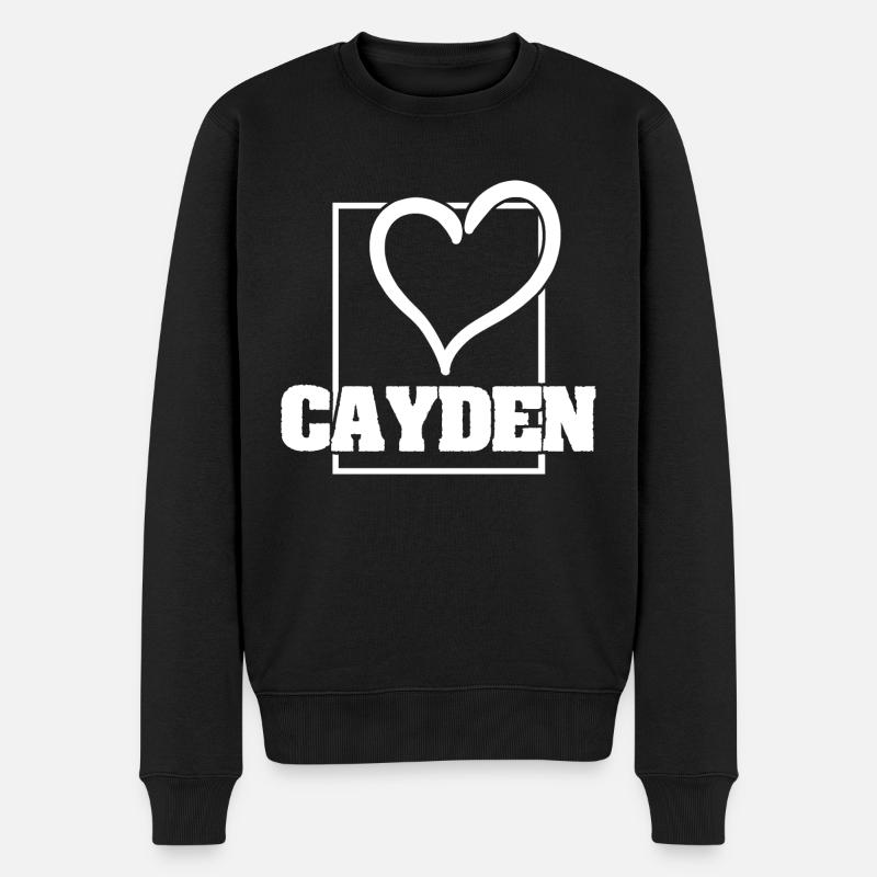 Mme Cayden - Pull Premium bio Homme - noir