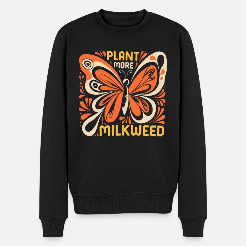 Protégez les papillons monarques - Pull Premium bio Homme - noir