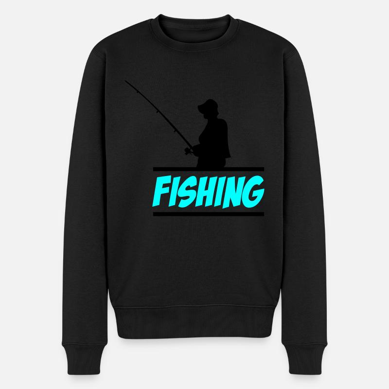 Pêche 02 - Pull Premium bio Homme - noir