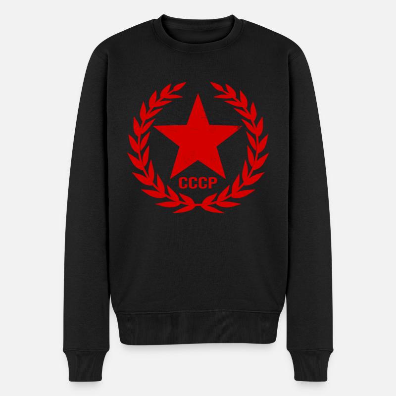 Sowjetunion SSSR Soviet Union - Männer Premium Bio Pullover - Schwarz