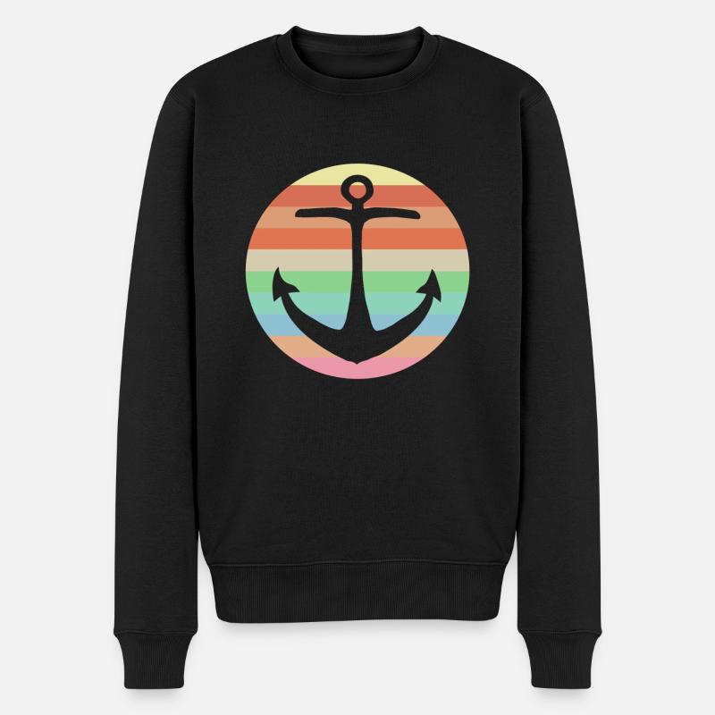 Ancre colorée - Pull Premium bio Homme - noir