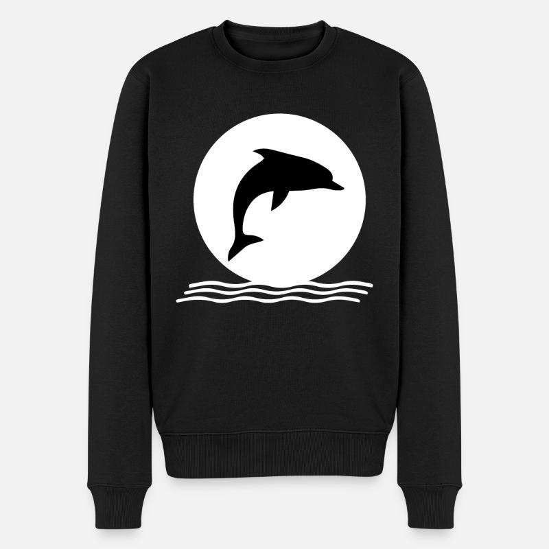 Dauphins - Pull Premium bio Homme - noir