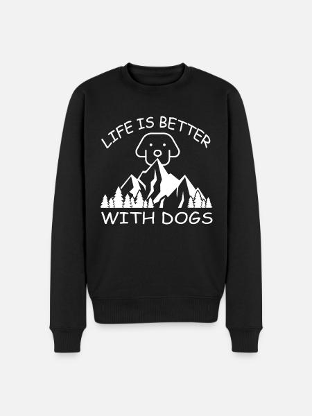 Dog dog - Men's Premium Organic Jumper - black