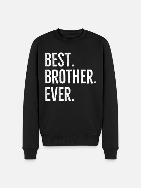 Beste broer ooit - Mannen Premium Bio sweater - zwart