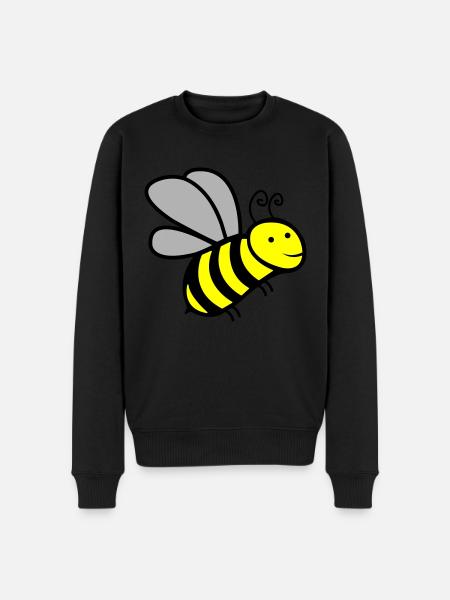 bee - Men's Premium Organic Jumper - black