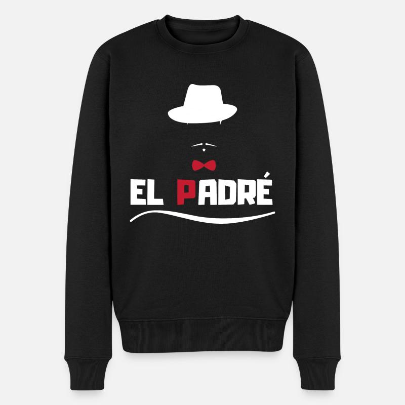 El padre cadeau papa - Pull Premium bio Homme - noir