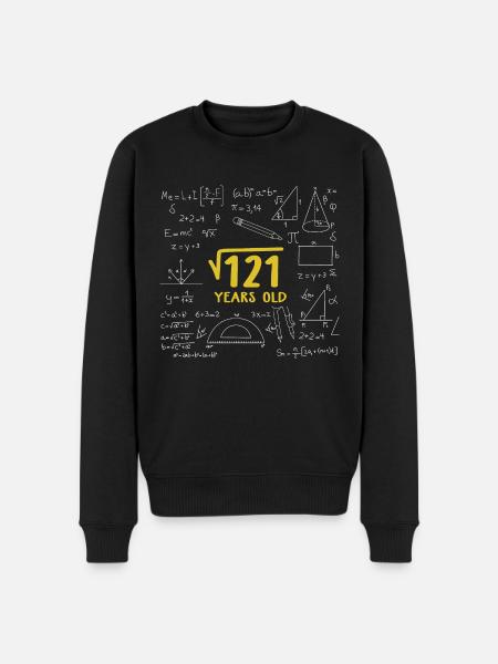 Square Root of 121 - Men's Premium Organic Jumper - black