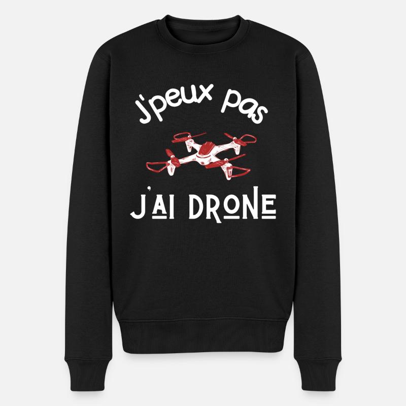 Je Peux Pas J'Ai Drone - Pull Premium bio Homme - noir