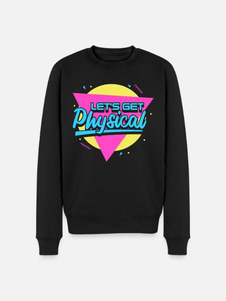 Lets Get Physical - Men's Premium Organic Jumper - black
