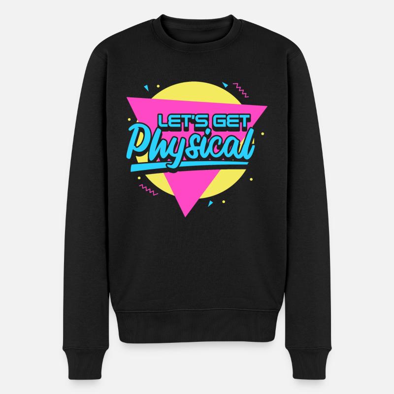 Lets Get Physical - Männer Premium Bio Pullover - Schwarz