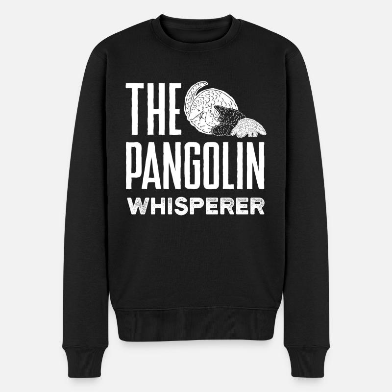 Pangolins Le Chuchoteur de Pangolin - Pull Premium bio Homme - noir